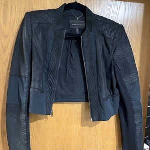 BCBGMaxAzria black cropped jacket
